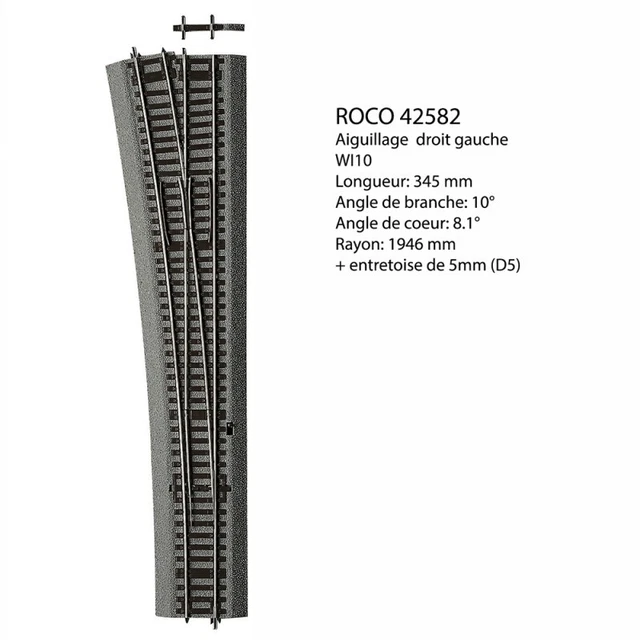 Roco H0 - Rails - 6 aiguillages électriques avec - Catawiki