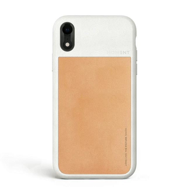 Moment iPhone11 Case - Black Tan Leather iPhone XR 439