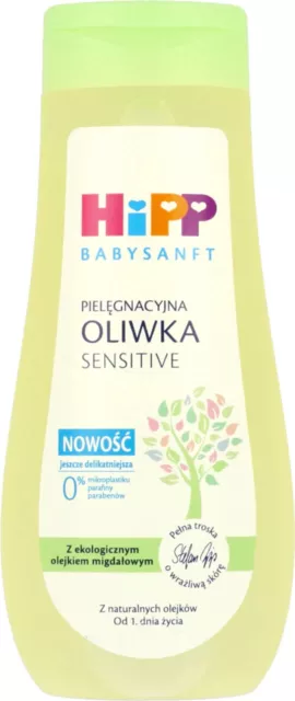 HiPP Baby Oil SENSITIVE Natural Oils Organic Almond Oil 200ml