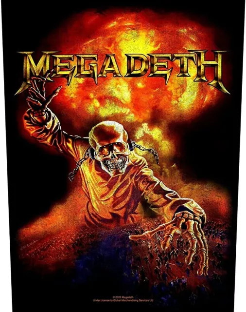 Megadeth Nuclear Large Sew-On Cloth Backpatch 360mm x 300mm (rz)