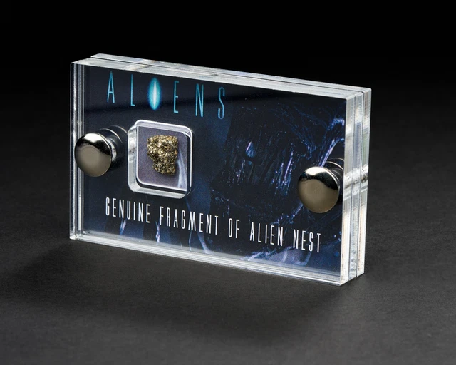 ALIENS SCREEN USED Movie Prop Alien nest piece display Scifi with COA ...