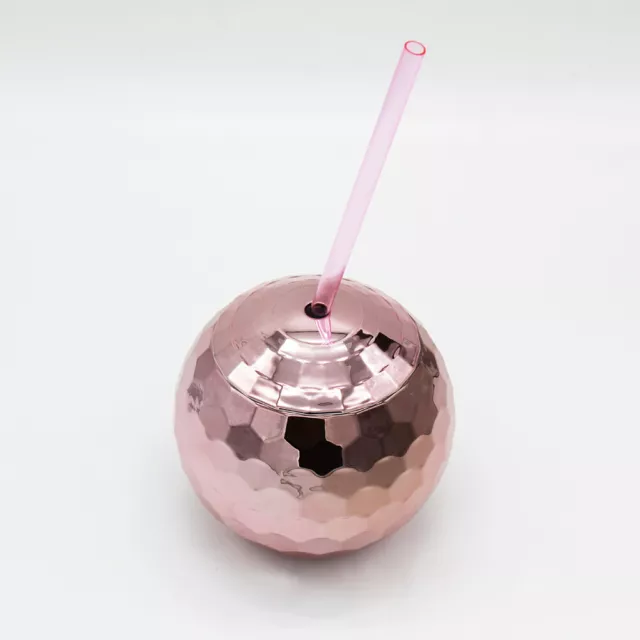 600ml Disco Ball Cups Cocktail Nightclub Party Straw Wine Glass Drinking Cup Mug