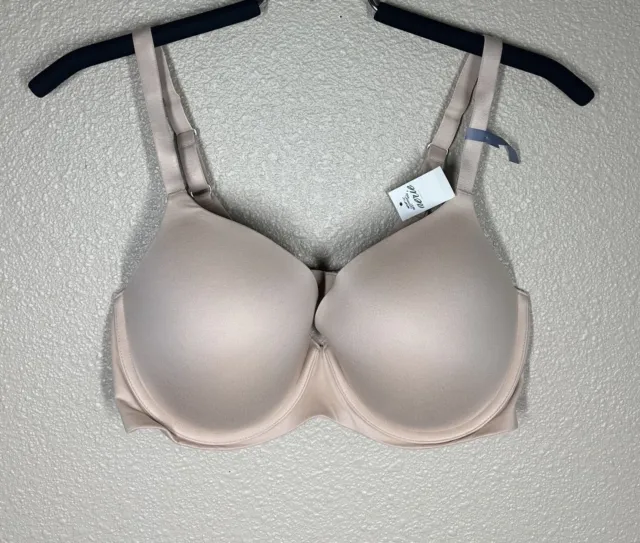 AERIE REAL SUNNIE Demi Bra Nude Beige Floral Lace Size 36C Padded Cups Push  Up $18.74 - PicClick