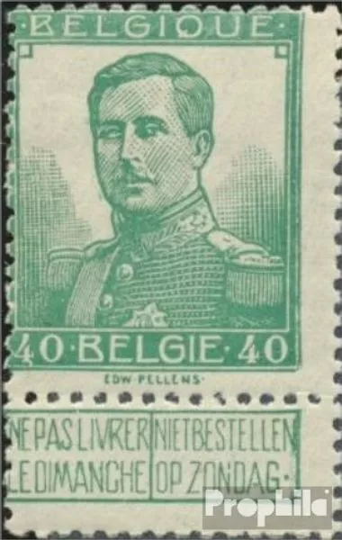 Belgique 95 neuf 1912 timbres