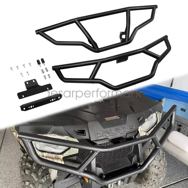 Front & Rear Brush Guard Bumper Set fit 2014-2020 Polaris Sportsman 450 570 &ETX