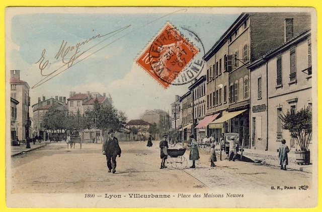 Carte Postale Ancienne CPA 69 Villeurbanne - L'église - Années 1900