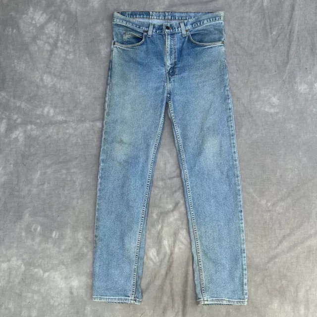 Levis 603 Orange Tab Jeans Mens 85R Faded Medium Wash Blue Denim Pants Australia