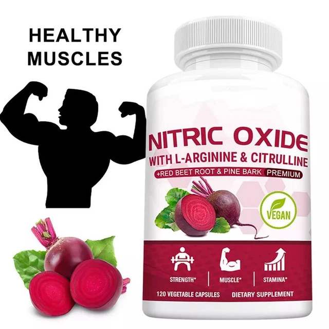 Bpc 157 Peptide Capsules Supplement - 120 Capsules With L-Arginine For  Blood Flow, Endurance & Energy Nitric Oxide Booster