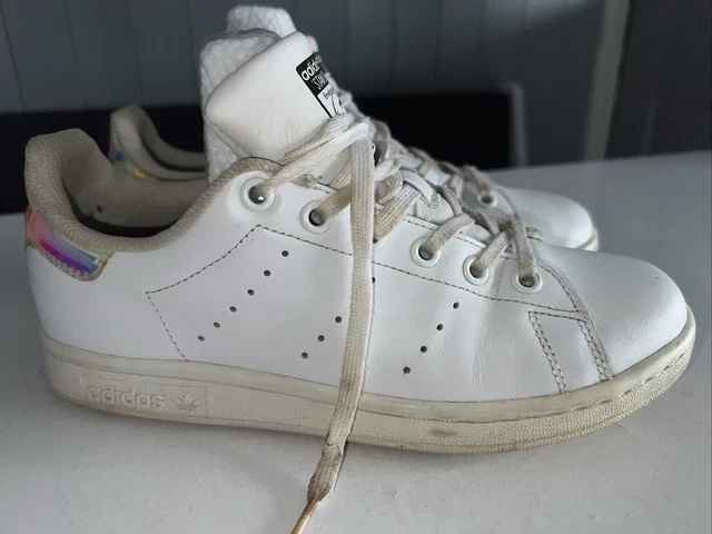 SCARPE DA GINNASTICA Adidas Stan Smith bianche iridescenti pelle