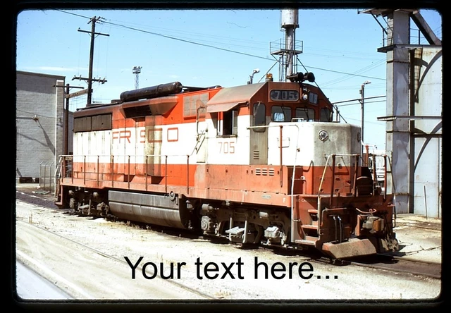 p196 Orig Slide SLSF FRISCO 705 GP35 in 1972