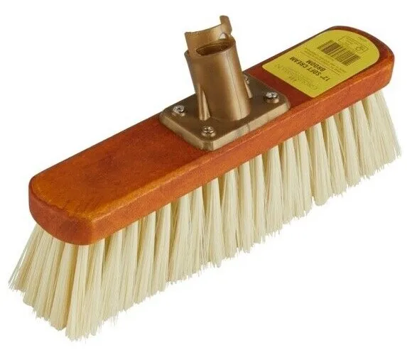 Groundsman Soft Cream PVC Brush Broom Head - 12"/30cm