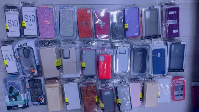 Car Boot Sale/ Job Lot Bulk 250+ Phone Brand Cases for iPhone Samsung Galaxy-uk