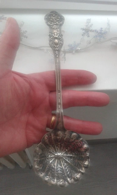 RARE CUILLERE A Sucre En Vermeil Poincon Coq Paris 1809 Mod. Filets