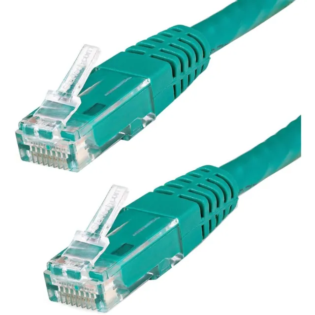 StarTech C6PATCH3GN 3ft CAT6 Ethernet Cable - Green Molded Gigabit 100W PoE UTP