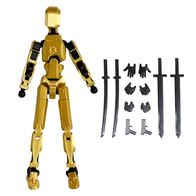Figurines Robots Articulés à Assembler - 6 Couleurs, ABS, Articulations Mobiles, Pour Collection Ou Jeu Créatif
