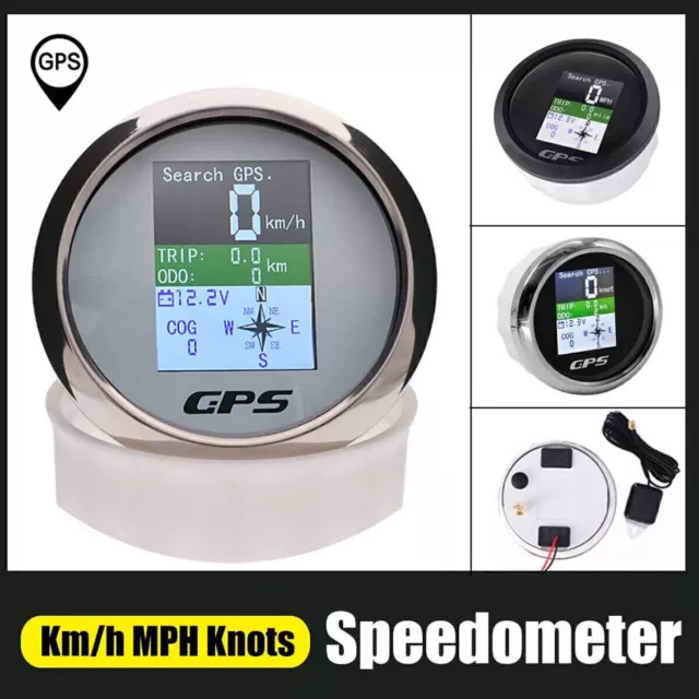 Kaufe 85 mm digitaler GPS-Tachometer, 0–299 km/h, MPH, Knoten