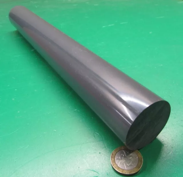 PVC Round Rod Grey, Type I, 1.625" (1 1/2") x 12" Length