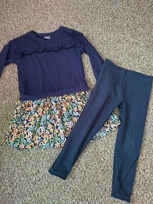 Girls Next Outfit Jumper Style Dress and leggings 4-5 Years