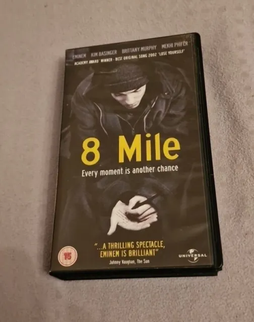 8 Mile - Eminem  VHS Cassette Classic. Rare Video Tape Film