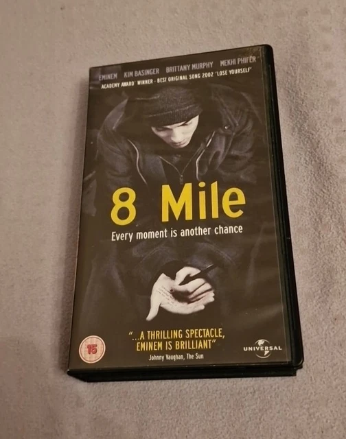 8 Mile - Eminem  VHS Cassette Classic. Rare Video Tape Film