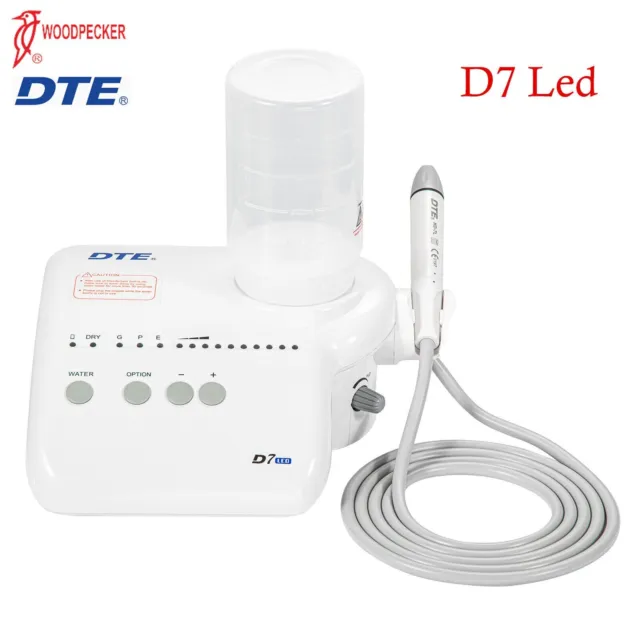 Woodpecker Dental Ultrasonic Piezo Scaler DTE D7 LED W/ 8 Tips HD-7L Handpiece