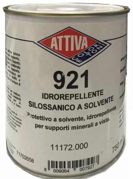 921 Idrorepellente Impermeabilizzante Per Intonaci, Mattoni, Muri Da Lt 0,750