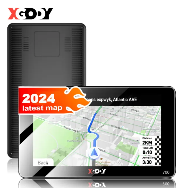 XGODY GPS Navigation for Car 7 Inch LCD Touch Screen GPS Auto Navigation System