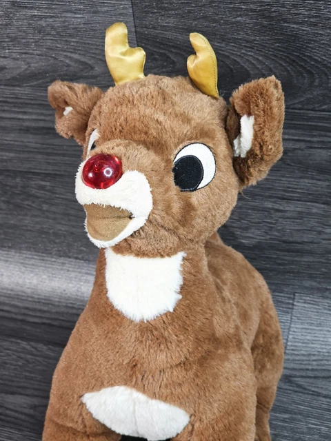 BUILD-A-BEAR RUDOLPH THE Red-Nosed Reindeer Plush Toy Brown £14.99 ...