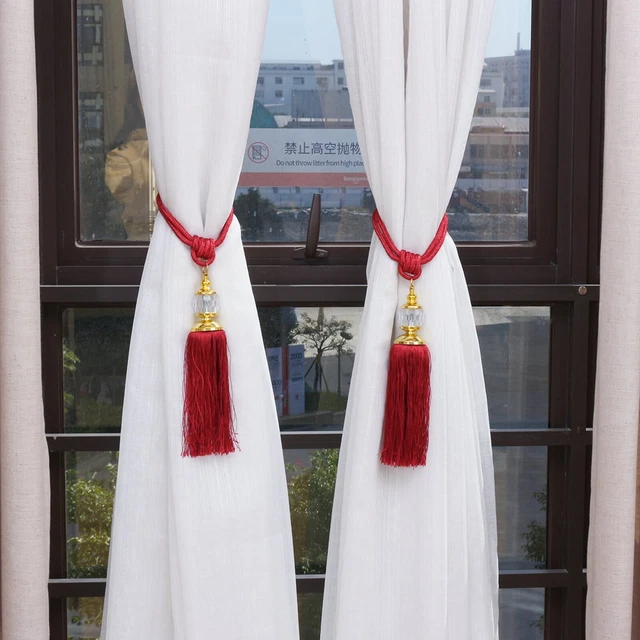 Beaded Decorative Curtain Buckle Window Curtain Rope Tassel Curtain Tie Beaded U