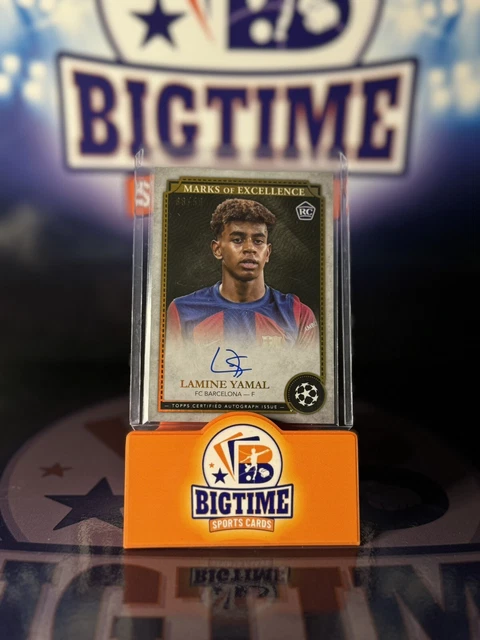 LAMINE YAMAL ROOKIE Barcelona 2024 Marks Of Excellence On Card Auto /50