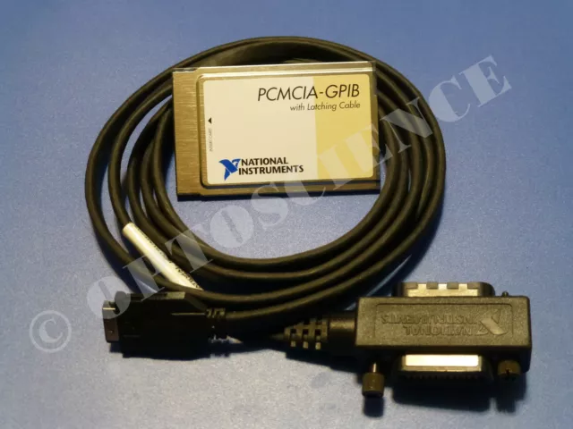 National Instruments PCMCIA-GPIB Schnittstellenkarte mit Verriegelungskabel
