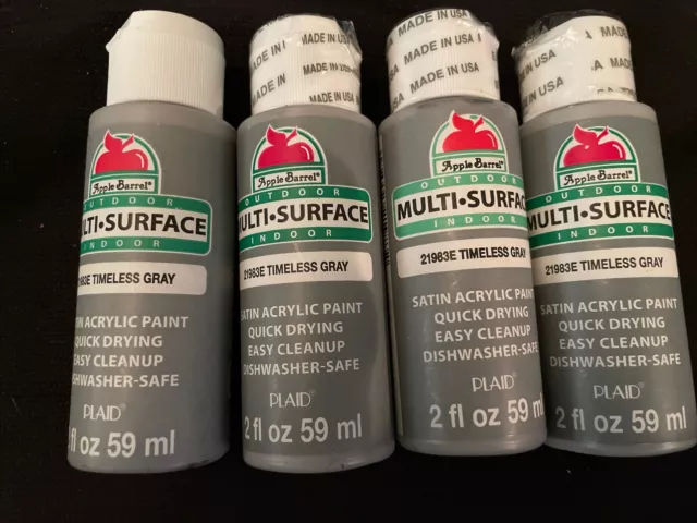 SATIN Apple Barrel Paint Multi-Surface Quick Dry Acrylic Craft Paint 2oz