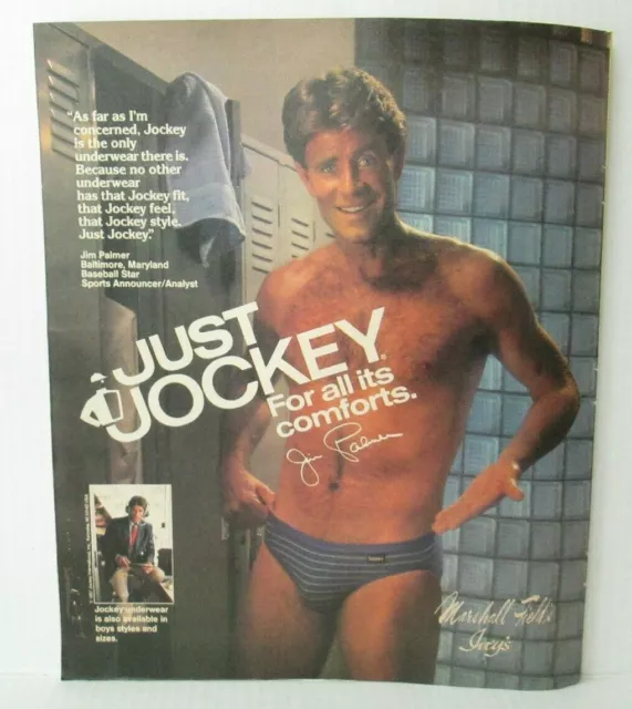 1980 JOCKEY MEN'S BRIEFS Underwear Photo AD Jim Palmer~Or​ioles Baseball  $10.99 - PicClick