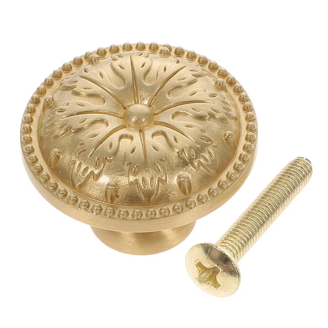 Round Knob Cabinet Wardrobe Brass Cabinet Knobs Cupboard Handle