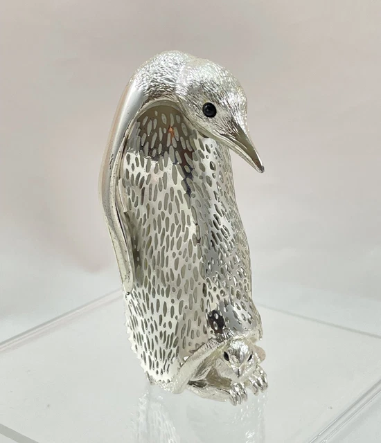 Christofle : Dauphin Cabochon Vert En Métal Argenté, Collection Lumière D'Argent, France