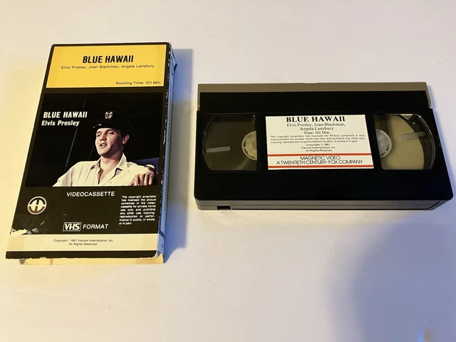 BLUE HAWAII VHS Magnetic Video 1961 Elvis Presley Angela Lansbury Joan