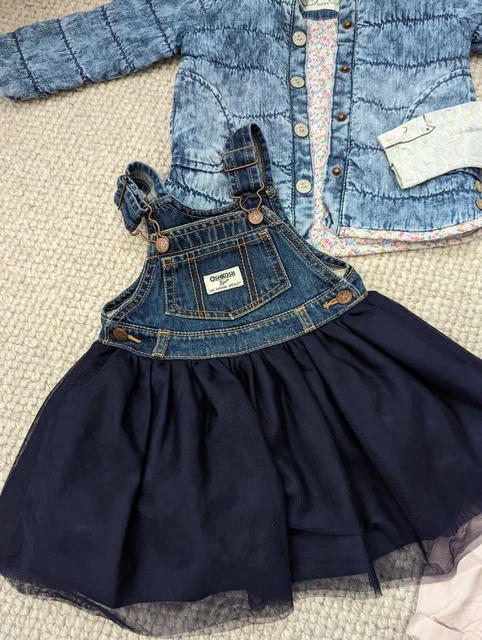 Baby Girl Designer Next Set Tutu Jacket Denim Bundle Outfit Size 12-18 m 2