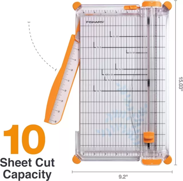 ✅Fiskars 12 Inch SureCut Deluxe Craft Paper Trimmer (152490-1004)