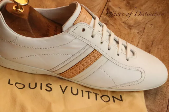 Lv trainer leather high trainers Louis Vuitton White size 7.5 UK in Leather  - 32994389