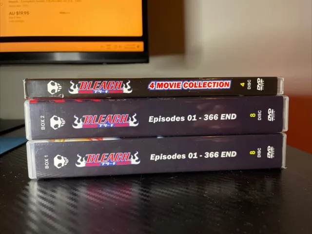 DVD Bleach Episode 1 - 366 + Movie Series Complete English Dub DHL