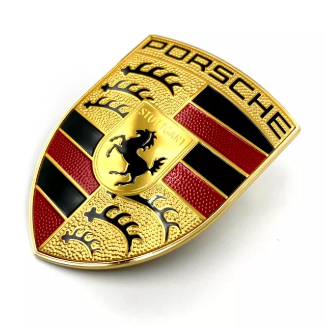 Genuine Porsche Hood Emblem Boxster Cayman Spyder 911 Cayenne Macan Panamera