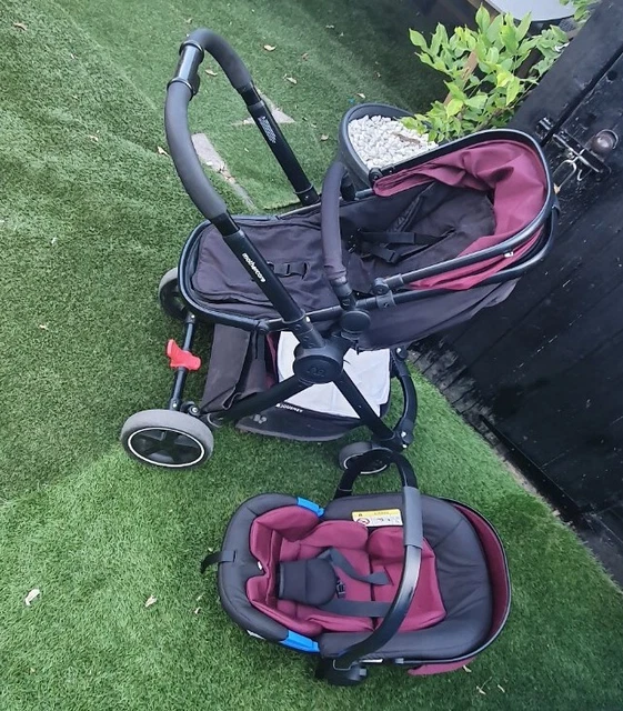 MOTHERCARE JOURNEY TRAVEL System Burgundy 60.00 PicClick UK