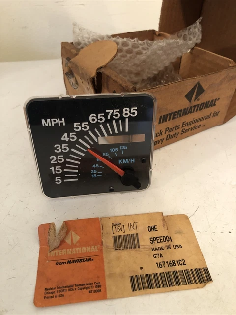 Genuine International Navistar 1671681C2 Speedometer Gauge New Oem