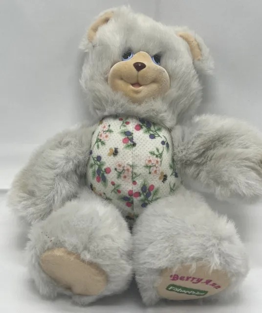 Vintage Fisher Price Berry Ann Plush Soft Bear Stuffed Animal Toy 1998