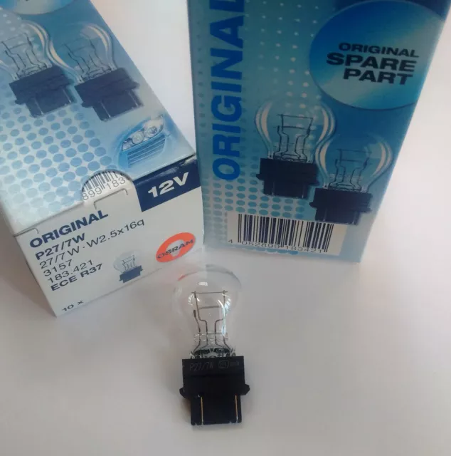 Osram Glühlampe USA 12V 2 Faden klar Bremslicht Rücklicht  3157 Dodge Chevy Ford