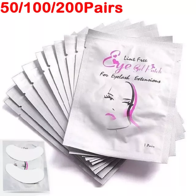 Eyelash Pads Under Eye Lash Lift Extensions Lint Free Gel Patches Salon Tape UK
