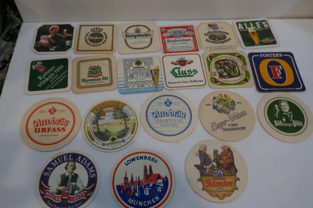 20 diff 1980's German Beer Matts or Coasters Lot of 20 Lot # 18
