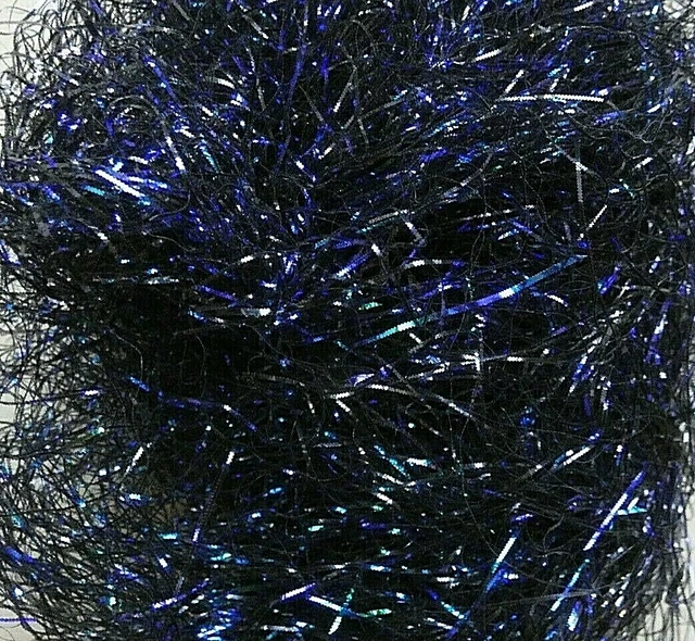 (390,--€/kg) 5 g Deko Glitzer-Gras SCHWARZ-NEON : Basteln, Verpacken, Deko