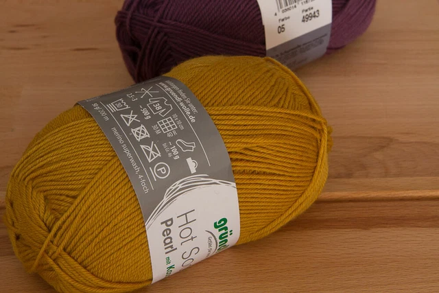 50 g Gründl Hot Socks Pearl Sockenwolle 4-fach mit Kaschmir