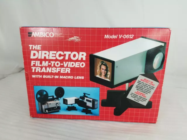 Ambico V-0612 The Director Film Slide to Video Transfer System 8mm super-8 16mm